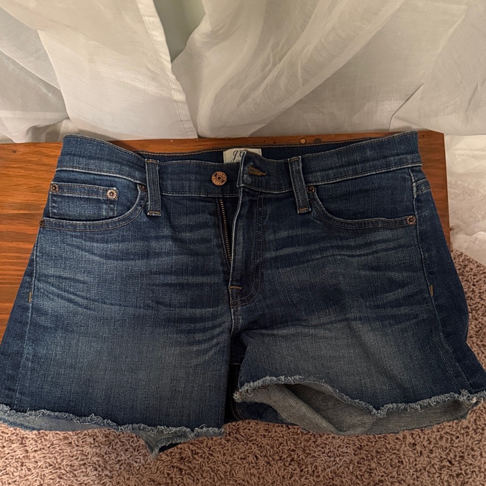 J. Crew Dark Blue Jean Shorts